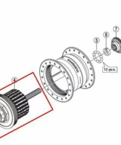 Shimano Dynamoeinheit DH-3N31 Nut Schwarz Y-28V98010