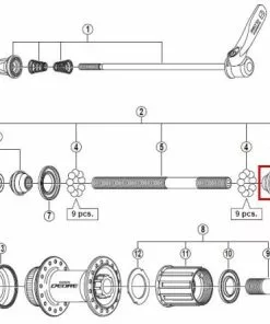 Shimano Konus HR Rechts Deore + Disc Incl. Verschraubung Ab 2010 Y-3SW98020
