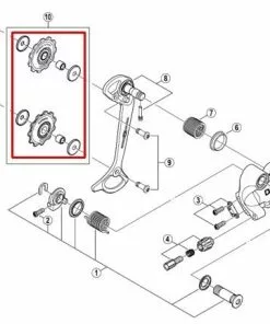 Shimano Leitrollenset Deore Ab 2006 9-fach Y-5VM98070 Ersatz: Y-5XH98120