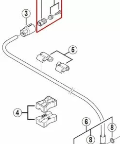 Shimano Bremsleitungsschraube Für Geraden Anschluss Kompl. Mit Olive / Insertpin SM-BH90 Y-8JA98010
