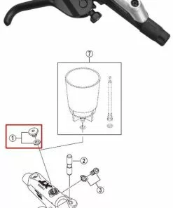 Shimano Schraube Für Entlüftungsöffnung Incl. O-Ring BL-M785 Stückpreis ! Y-8VJ98010