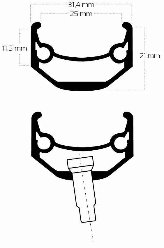 Ryde Andra 40 Disc Schwarz 36 Loch 2 Ryde Andra 40 Disc Schwarz 36 Loch – Bild 2