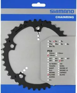 Shimano Alfine 42 Zähne Schwarz Y-1PB42010