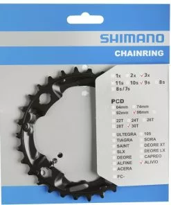 Shimano Alivio Ab 2015 30 Zähne AN-Type Für Schutzring Schwarz Y-1PL98040