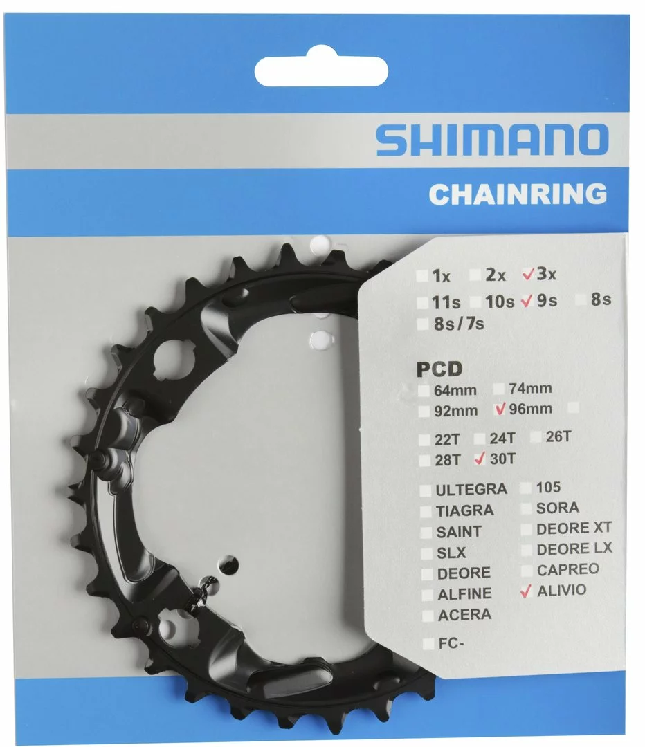 Shimano Alivio Ab 2015 30 Zähne AN-Type Für Schutzring Schwarz Y-1PL98040 1 Shimano Alivio Ab 2015 30 Zähne AN-Type Für Schutzring Schwarz Y-1PL98040