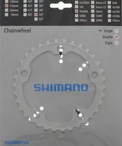 Shimano Tiagra Compact 9-fach 34 Zähne Silber (F-Type) Y-1HA34000