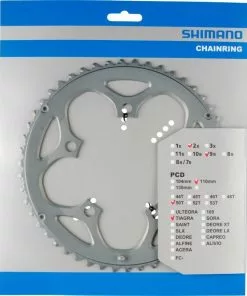 Shimano Tiagra Compact 9-fach 50 Für 34 Zähne Silber (F-Type) Y-1HA98040
