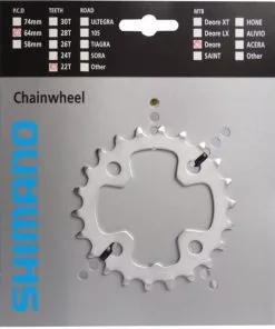 Shimano Deore 2000 4-Arm 22 Zähne N-Type IG Silber Y-1DJ22100