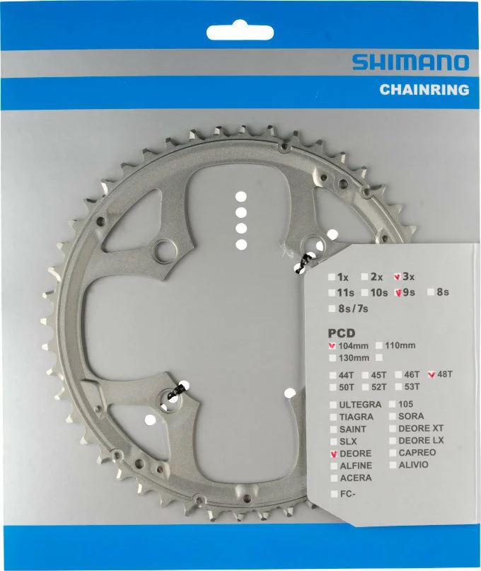 Shimano Deore 2000 4-Arm 44 Zähne N-Type IG Alu Silber Nicht Für Schutzring ! Y-1DS98020 1 Shimano Deore 2000 4-Arm 44 Zähne N-Type IG Alu Silber Nicht Für Schutzring ! Y-1DS98020