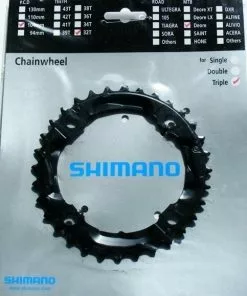 Shimano LX 2004 4-Arm 9-fach 32 Zähne Schwarz Alu Y-1E398020
