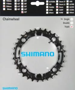 Shimano Deore 2000 4-Arm 32 Zähne N-Type IG Schwarz Stahl (längere Lebensdauer) Y-1EA98100