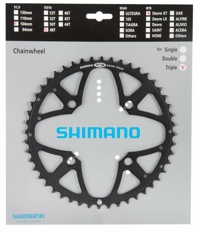 Shimano XT Ab 2004 4-Arm 9-fach 48 Zähne U-Type IG Alu Schwarz Y-1F998030 Ausverkauft 1 Shimano XT Ab 2004 4-Arm 9-fach 48 Zähne U-Type IG Alu Schwarz Y-1F998030 Ausverkauft