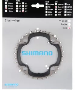 Shimano SLX Ab 2009 4-Arm 9-fach 32 Zähne AA-Type Stahl / Verbundwerkstoff Schwarz Y-1KF98040