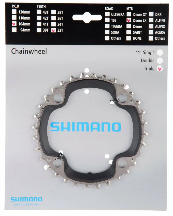 Shimano SLX Ab 2009 4-Arm 9-fach 32 Zähne AA-Type Stahl / Verbundwerkstoff Schwarz Y-1KF98040 1 Shimano SLX Ab 2009 4-Arm 9-fach 32 Zähne AA-Type Stahl / Verbundwerkstoff Schwarz Y-1KF98040
