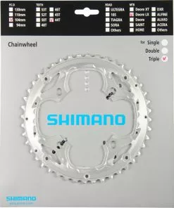 Shimano LX Ab 2009 4-Arm 9-fach 44 Zähne AA-Type IG Alu Silber Y-1KS98060