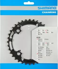 Shimano Deore Ab 2010 36 Zähne U-Type Schwarz Y-1LD98090