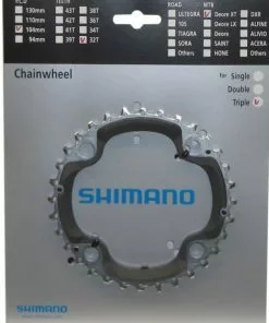 Shimano XT Ab 2011-2013 4-Arm 10-fach 32 Zähne AE-Type Stahl / Verbundwerkstoff Si.-schw. Y-1LW98020