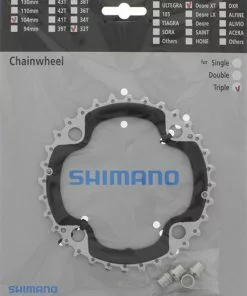 Shimano XT Ab 2013 4-Arm 10-fach 32 Zähne AE-Type Stahl / Verbundwerkstoff Silber-schwarz Y-1MM98130