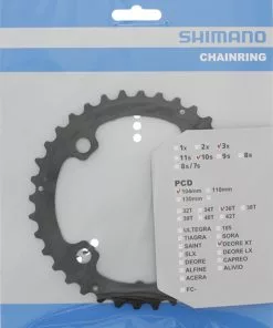 Shimano XT Ab 2012 4-Arm 10-fach 36 Zähne AL-Type Alu Schwarz Y-1MP98020