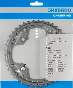 Shimano Deore Ab 2012 4-Arm 10-fach 42 Zähne AE-Type Alu Grau Für Kettenschutz Y-1MZ98030
