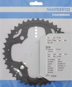 Shimano M-522 4-Arm 10-fach 42 Zähne AE-Type Alu Schwarz Y-1N098070