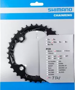 Shimano Deore Ab 2014 4-Arm 10-fach 36 Zähne AL-Type Schwarz Y-1NL98020