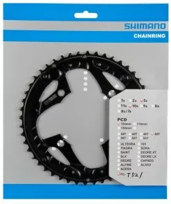 Shimano T-521 Ab 2011 4-Arm 10-fach 48 Zähne AL-Type Alu Schwarz Für Ketttenschutzring Y-1NL98060