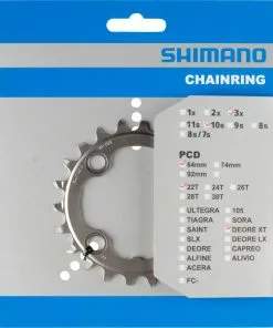 Shimano XT Ab 2014 4-Arm 10-fach 22 Zähne AN-Type Alu Silber Y-1NV22000