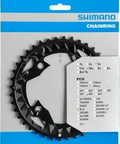 Shimano SLX Ab 2014 4-Arm 10-fach 40 Zähne AN-Type Alu Schwarz Y-1NW98020